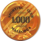 casino mallorca 1000 Ptas jeton Dor anv