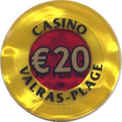 casino valras-plage € 20 jeton anv