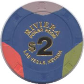 casino riviera LV $ 2 chip anv