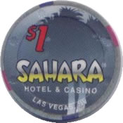 casino sahara LV 1$ chip anv