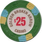 casino golden broken arrow ok $ 25 chip 1 anv1