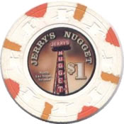 casino jerry's nugget LV $1 chip anv