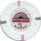 casino aztar misou $ 1 chip 1 anv=rev