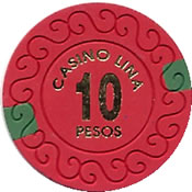 casino lina pesos 10 chip 1 anv=rev