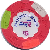 regency cruises $ 1 chip 5 anv=rev