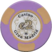 casino gran madrid colón 2 € chip anv