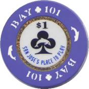 casino bay 101 san jose CA $1 anv