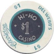 casino claridge hi-ho del webb's at city NJ $1 chip anv