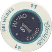 casino claridge hi-ho del webb's at city NJ $1 chip rev
