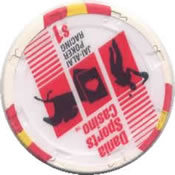 casino dania jai alai dania beach FL $1 chip rev