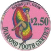 casino diamond tooh gerties yukon cnd $100 chip 1 anv