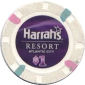 casino harrah's AtC $1 chip anv