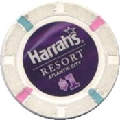casino harrah's AtC $1 chip rev