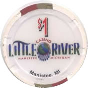 casino little river manistee MI $1 chip anv