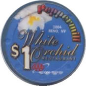 casino peppermill reno $1 chip 2 anv