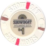 casino showboat AtC $1 chip anv