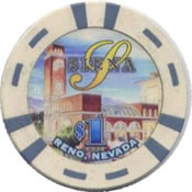 casino siena Reno NV $1 chip anv