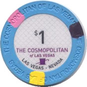 casino the cosmopolitan LV $1 chip anv