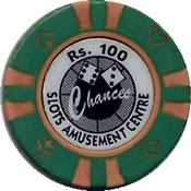casino chances IND Rs 100 chip 1 anv=rev