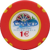 casino de haut forez noirtable € 1 chip 1