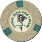 casino bingo spokane indian $1 chip anv