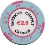 casinos american chance € 2,5 chip anv